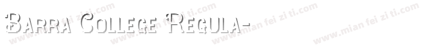 Barra College Regula字体转换